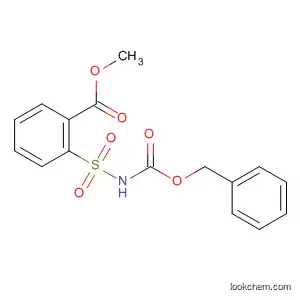 Molecular Structure of 90096-52-9 (Benzoic acid, 2-[[[(phenylmethoxy)carbonyl]amino]sulfonyl]-, methyl
ester)