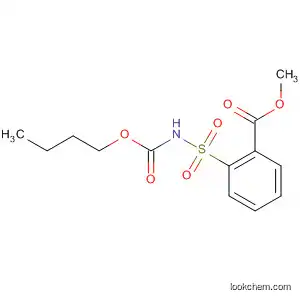 Molecular Structure of 90096-55-2 (Benzoic acid, 2-[[(butoxycarbonyl)amino]sulfonyl]-, methyl ester)