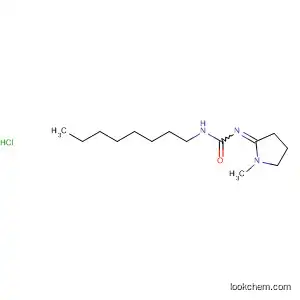 Molecular Structure of 90096-58-5 (Urea, (1-methyl-2-pyrrolidinylidene)octyl-, monohydrochloride)