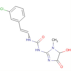 Urea,  N-[2-(3-chlorophenyl)ethenyl]-N'-(4,5-dihydro-1-methyl-4-oxo-1H-imidaz  ol-2-yl)-