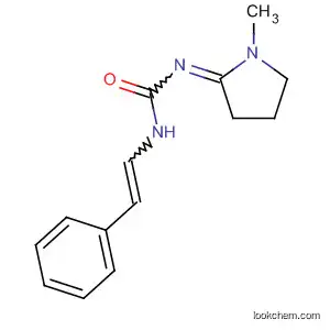 Molecular Structure of 90096-72-3 (Urea, (1-methyl-2-pyrrolidinylidene)(2-phenylethenyl)-)