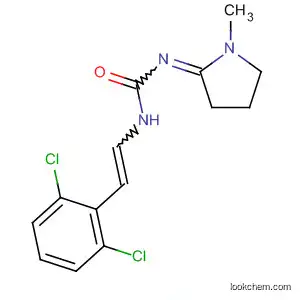 Molecular Structure of 90096-78-9 (Urea, [2-(2,6-dichlorophenyl)ethenyl](1-methyl-2-pyrrolidinylidene)-)