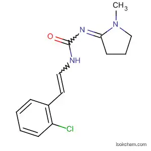 Molecular Structure of 90096-79-0 (Urea, [2-(2-chlorophenyl)ethenyl](1-methyl-2-pyrrolidinylidene)-)