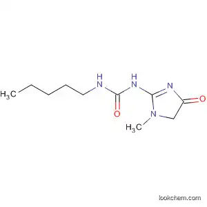 Molecular Structure of 90096-91-6 (Urea, N-(4,5-dihydro-1-methyl-4-oxo-1H-imidazol-2-yl)-N'-pentyl-)