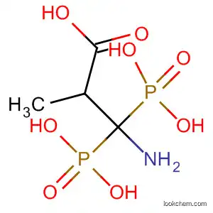 Molecular Structure of 90097-17-9 (Propanoic acid, 3-amino-2-methyl-3,3-diphosphono-)
