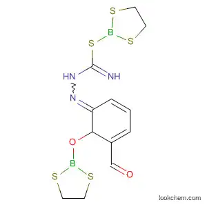Benzaldehyde, 2-(1,3,2-dithiaborolan-2-yloxy)-,
[(1,3,2-dithiaborolan-2-ylthio)iminomethyl]hydrazone