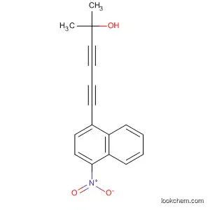 Molecular Structure of 90101-68-1 (3,5-Hexadiyn-2-ol, 2-methyl-6-(4-nitro-1-naphthalenyl)-)
