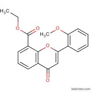 4H-1-Benzopyran-8-carboxylic acid, 2-(2-methoxyphenyl)-4-oxo-, ethyl
ester