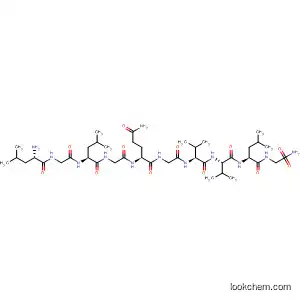 Molecular Structure of 90102-93-5 (Glycinamide,
L-leucylglycyl-L-leucylglycyl-L-glutaminylglycyl-L-valyl-L-valyl-L-leucyl-)
