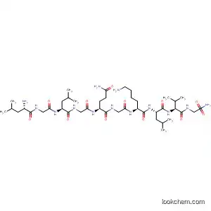 Molecular Structure of 90102-98-0 (Glycinamide,
L-leucylglycyl-L-leucylglycyl-L-glutaminylglycyl-L-lysyl-L-leucyl-L-valyl-)