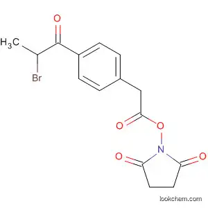 2,5-Pyrrolidinedione, 1-[[[4-(2-bromo-1-oxopropyl)phenyl]acetyl]oxy]-