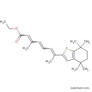 Molecular Structure of 90103-29-0 (2,4,6-Octatrienoic acid,
3-methyl-7-(4,5,6,7-tetrahydro-4,4,7,7-tetramethylbenzo[b]thien-2-yl)-,
ethyl ester)