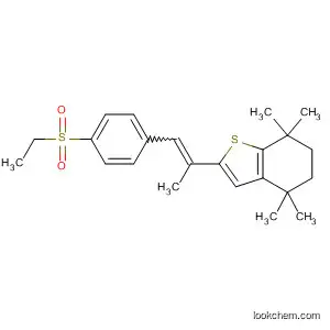 Molecular Structure of 90103-33-6 (Benzo[b]thiophene,
2-[2-[4-(ethylsulfonyl)phenyl]-1-methylethenyl]-4,5,6,7-tetrahydro-4,4,7,7-
tetramethyl-)