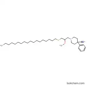 Molecular Structure of 90103-51-8 (4-Piperidinecarbonitrile,
1-[2-methoxy-3-(octadecylthio)propyl]-4-phenyl-)