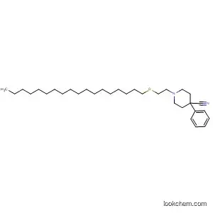 Molecular Structure of 90103-54-1 (4-Piperidinecarbonitrile, 1-[2-(octadecylthio)ethyl]-4-phenyl-)