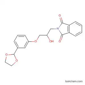 Molecular Structure of 90103-60-9 (1H-Isoindole-1,3(2H)-dione,
2-[3-[3-(1,3-dioxolan-2-yl)phenoxy]-2-hydroxypropyl]-)