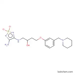 2-Butanol,
1-[(4-amino-1,1-dioxido-1,2,5-thiadiazol-3-yl)amino]-4-[3-(1-piperidinyl
methyl)phenoxy]-