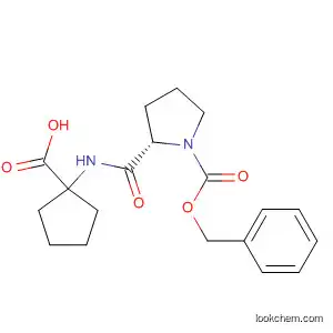 1-Pyrrolidinecarboxylic acid, 2-[[(1-carboxycyclopentyl)amino]carbonyl]-, 1-(phenylmethyl) ester, (2S)-