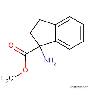 Molecular Structure of 90104-36-2 (1H-Indene-1-carboxylic acid, 1-amino-2,3-dihydro-, methyl ester)