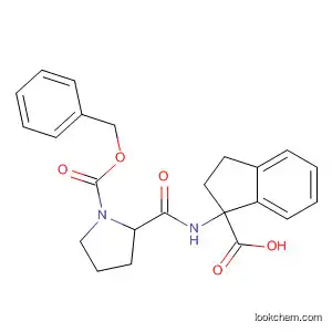 Molecular Structure of 90104-38-4 (1-Pyrrolidinecarboxylic acid,
2-[[(1-carboxy-2,3-dihydro-1H-inden-1-yl)amino]carbonyl]-,
mono(phenylmethyl) ester)