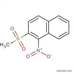Molecular Structure of 90104-78-2 (Naphthalene, 2-(methylsulfonyl)-1-nitro-)