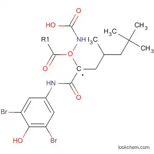 Molecular Structure of 90105-28-5 (Carbamic acid,
[1-[[(3,5-dibromo-4-hydroxyphenyl)amino]carbonyl]-3-methylbutyl]-,
1,1-dimethylethyl ester, (S)-)