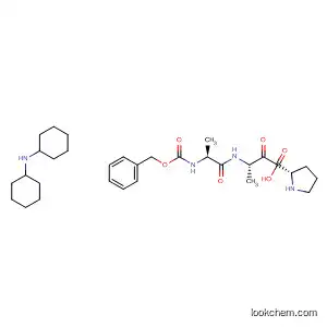 L-Proline, 1-[N-[N-[(phenylmethoxy)carbonyl]-L-alanyl]-L-alanyl]-, compd.
with N-cyclohexylcyclohexanamine (1:1)