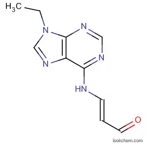 Molecular Structure of 90107-98-5 (2-Propenal, 3-[(9-ethyl-9H-purin-6-yl)amino]-, (E)-)
