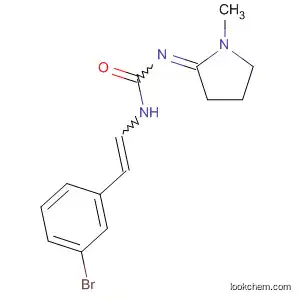 Molecular Structure of 90120-08-4 (Urea, [2-(3-bromophenyl)ethenyl](1-methyl-2-pyrrolidinylidene)-)