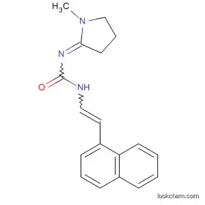 Molecular Structure of 90120-09-5 (Urea, (1-methyl-2-pyrrolidinylidene)[2-(1-naphthalenyl)ethenyl]-)