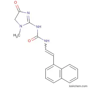 Molecular Structure of 90120-15-3 (Urea,
N-(4,5-dihydro-1-methyl-4-oxo-1H-imidazol-2-yl)-N'-[2-(1-naphthalenyl)
ethenyl]-)