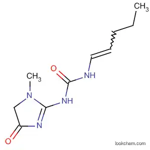 Molecular Structure of 90120-19-7 (Urea, N-(4,5-dihydro-1-methyl-4-oxo-1H-imidazol-2-yl)-N'-1-pentenyl-)