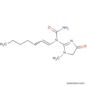Molecular Structure of 90120-26-6 (Urea,
N-(4,5-dihydro-1-methyl-4-oxo-1H-imidazol-2-yl)-N'-1,3-heptadienyl-)