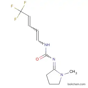 Molecular Structure of 90120-37-9 (Urea, (1-methyl-2-pyrrolidinylidene)(5,5,5-trifluoro-1,3-pentadienyl)-)