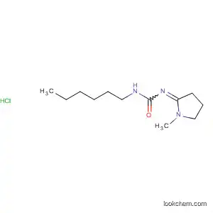 Molecular Structure of 90120-46-0 (Urea, hexyl(1-methyl-2-pyrrolidinylidene)-, monohydrochloride)