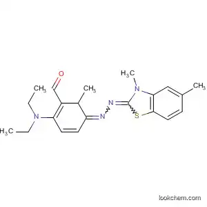 Molecular Structure of 90120-89-1 (Benzaldehyde, 4-(diethylamino)-2-methyl-,
(3,5-dimethyl-2(3H)-benzothiazolylidene)hydrazone)