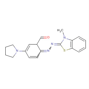 Benzaldehyde, 4-(1-pyrrolidinyl)-,  (3-methyl-2(3H)-benzothiazolylidene)hydrazone