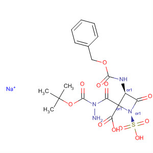 2-Azetidinecarboxylic acid,  4-oxo-3-[[(phenylmethoxy)carbonyl]amino]-1-sulfo-,  2-[2-[(1,1-dimethylethoxy)carbonyl]hydrazide], monosodium salt, cis-