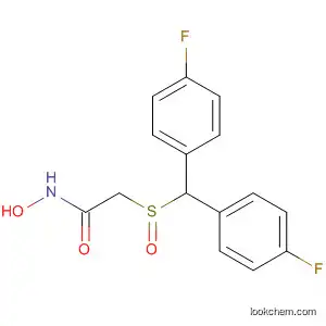 Molecular Structure of 90212-80-9 (Acetamide, 2-[[bis(4-fluorophenyl)methyl]sulfinyl]-N-hydroxy-)