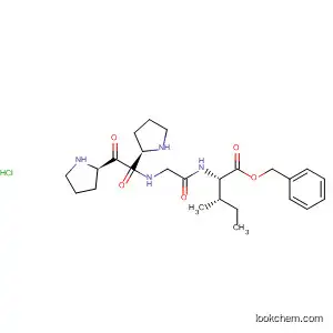 Molecular Structure of 90315-57-4 (L-Isoleucine, N-[N-(1-L-prolyl-L-prolyl)glycyl]-, phenylmethyl ester,
monohydrochloride)