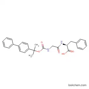 Molecular Structure of 90315-74-5 (L-Phenylalanine,
N-[N-[(1-[1,1'-biphenyl]-4-yl-1-methylethoxy)carbonyl]glycyl]-)