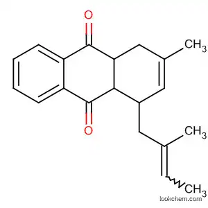 Molecular Structure of 90315-92-7 (9,10-Anthracenedione,
1,4,4a,9a-tetrahydro-3-methyl-1-(2-methyl-2-butenyl)-)