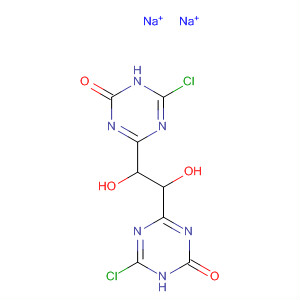 Molecular Structure of 101849-30-3 (1,3,5-Triazin-2(1H)-one, 4,4'-[1,2-ethanediylbis(oxy)]bis[6-chloro-,
disodium salt)