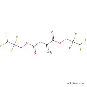 Molecular Structure of 104887-33-4 (Butanedioic acid, methylene-, bis(2,2,3,3-tetrafluoropropyl) ester)