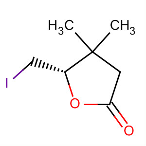 Molecular Structure of 105500-47-8 (2(3H)-Furanone, dihydro-5-(iodomethyl)-4,4-dimethyl-, (S)-)