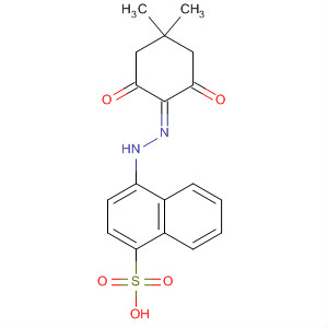 Molecular Structure of 114990-28-2 (1-Naphthalenesulfonic acid,
4-[(4,4-dimethyl-2,6-dioxocyclohexylidene)hydrazino]-)