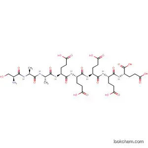 Molecular Structure of 118352-81-1 (L-Glutamic acid,
N-[N-[N-[N-[N-[N-(N-L-seryl-L-alanyl)-L-alanyl]-L-a-glutamyl]-L-a-glutamyl]
-L-a-glutamyl]-L-a-glutamyl]-)