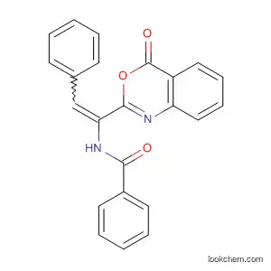Molecular Structure of 120590-94-5 (Benzamide, N-[1-(4-oxo-4H-3,1-benzoxazin-2-yl)-2-phenylethenyl]-)