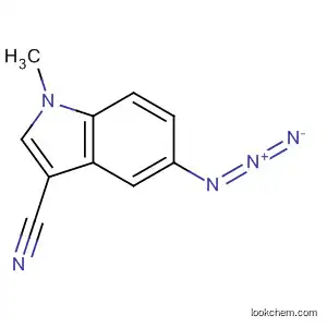 Molecular Structure of 121138-64-5 (1H-Indole-3-carbonitrile, 5-azido-1-methyl-)