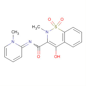 Molecular Structure of 122623-78-3 (2H-1,2-Benzothiazine-3-carboxamide,
4-hydroxy-2-methyl-N-(1-methyl-2(1H)-pyridinylidene)-, 1,1-dioxide)
